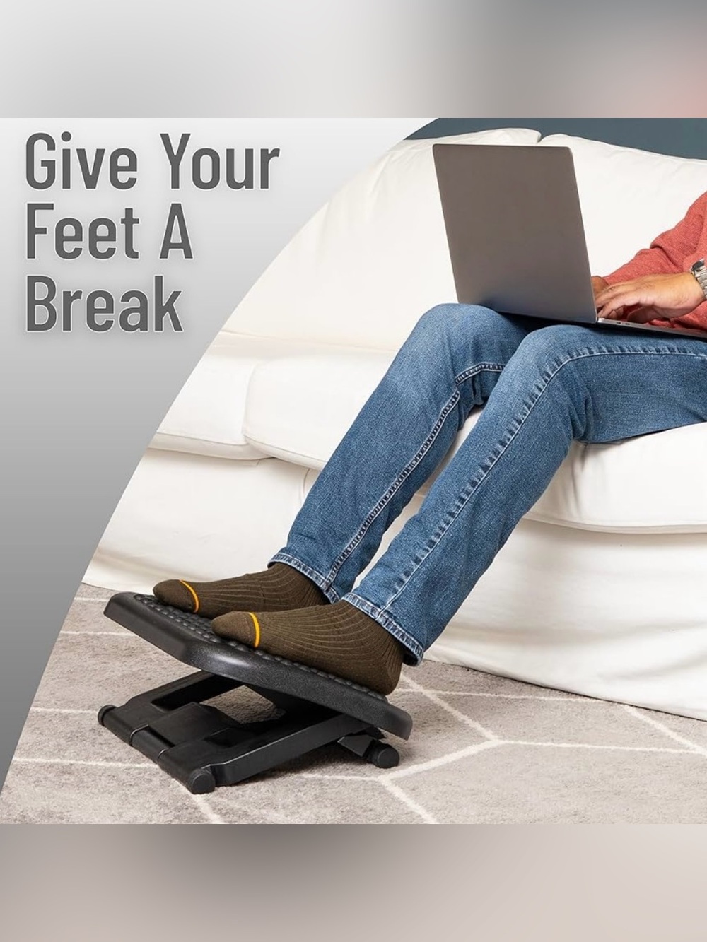 Mind Reader Ergonomic Adjustable Footrest - Picture 5 of 11